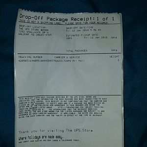 Recent tracking from USPS!!